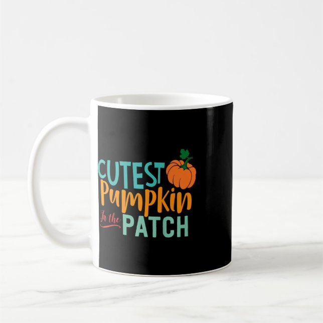 Mug Enfants Plus Mignon Citrouille Dans Le Patch Fun A (Gauche)