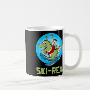 Mug Enfants qui skient Ski-rex Dino Drôle Enfant Drôle