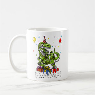 Mug Enfants T-Rex Dinosaur Robot Rawr Anniversaire Boy
