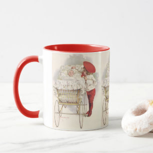 Mug Enfants victoriens vintage, enfant et bébé dans un