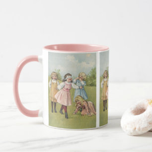 Mug Enfants victoriens vintages Jouent Blind Man's Blu