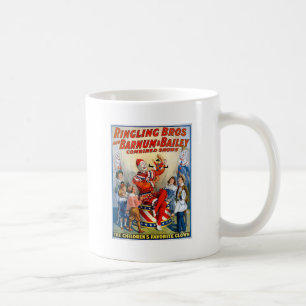 Mug Enfants vintages d'affiche de cirque de clown de