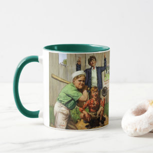 Mug Enfants vintages Garçons Sports Jeu de joueur de b