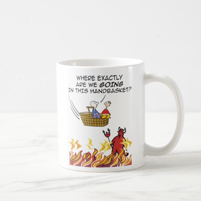 Mug Enfer dans une boîte à main (Droite)