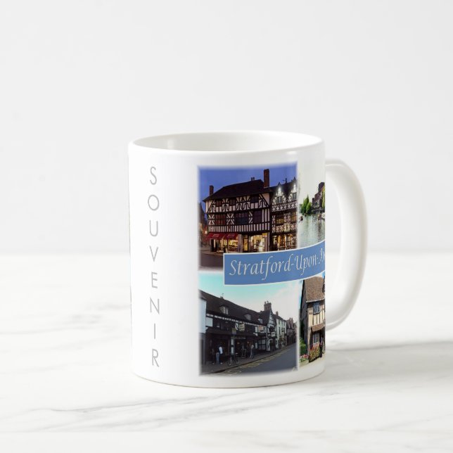 Mug ENG060 STRATFORD SUR AVON, Angleterre Europe, (Devant droit)