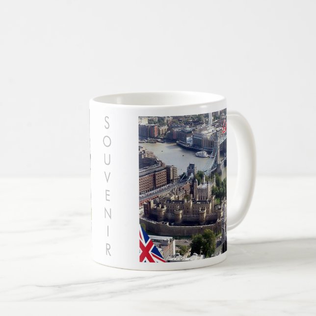 Mug ENG064 LONDRES Panorama, Angleterre, (Devant droit)