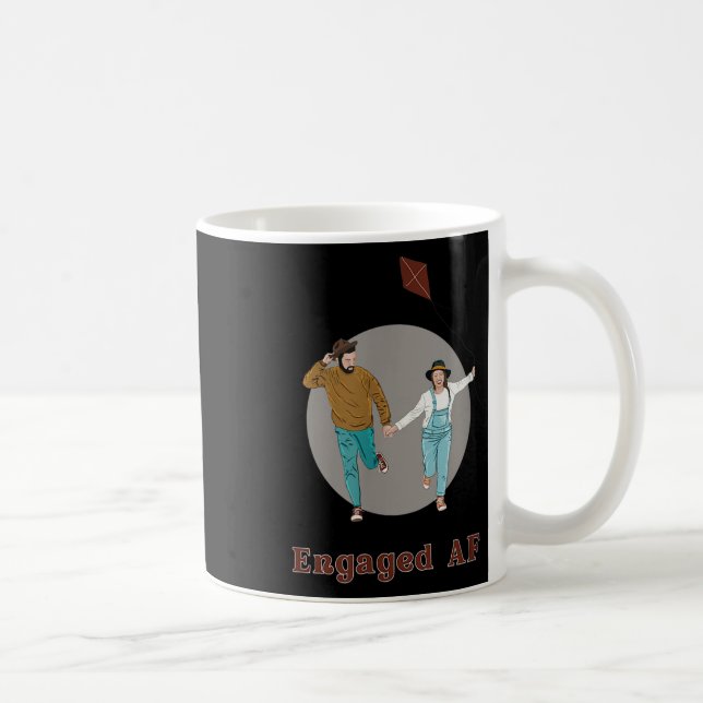 Mug Engagé Une Femme Fiançailles De Mariée À Devenir F (Droite)