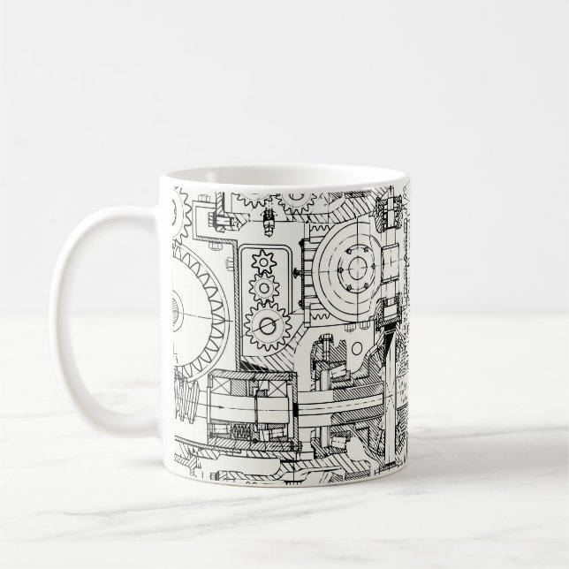 Mug Engins de ver : Machines Techniques Simples. (Gauche)