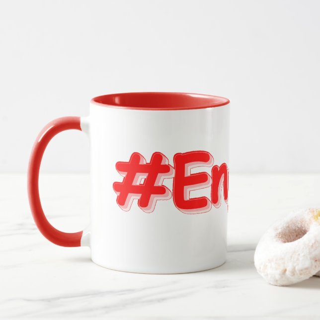 Mug "#England" Joli Design. Commandez dès maintenant  (Avec donut)