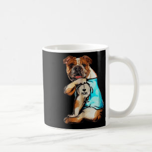 Mug English Bulldog - I Love Mom Tattoo Mothers Day Gi
