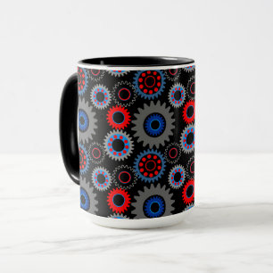 Mug Engrenages colorés