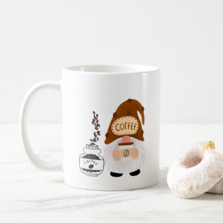 Mug Enjoy a Cup of Coffee with a Gnome on a Coffee Cup