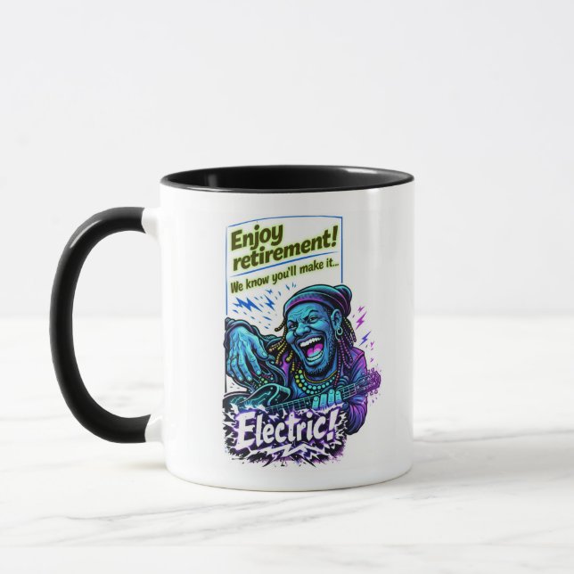 Mug Enjoy Electric retirement! (Gauche)