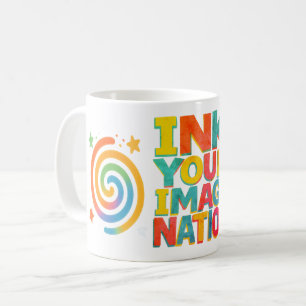 Mug "Enk Your Imagination" - Typog Retro Inspiré par C