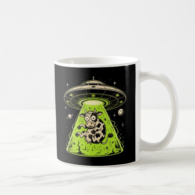 Mug Enlèvement de vache extraterrestre Weirdcore Surré (Droite)