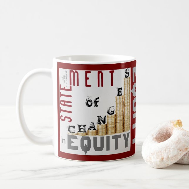 Mug "Énoncé des variations des capitaux propres" (Avec donut)