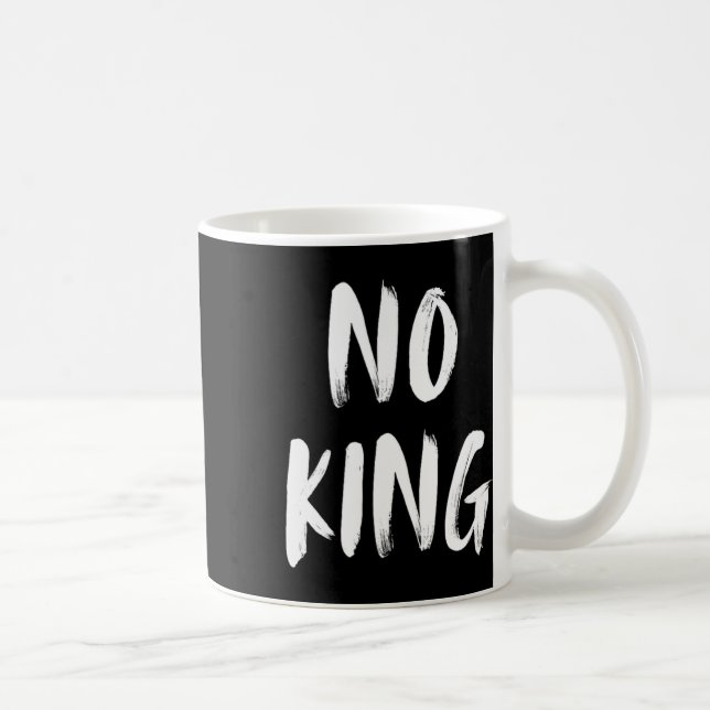 Mug Énoncé Save Our Democracy No Kings In America (Droite)