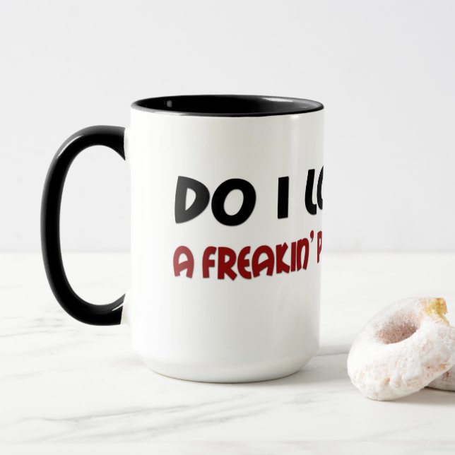 Mug Énonciation drôle de personne de personnes (Avec donut)