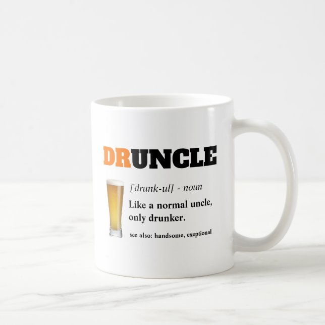 Mug Énonciation drôle - oncle drôle de Druncle (Droite)