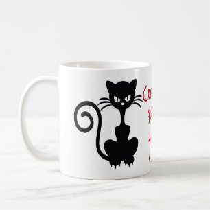 Mug Énonciations fâchées de chat noir