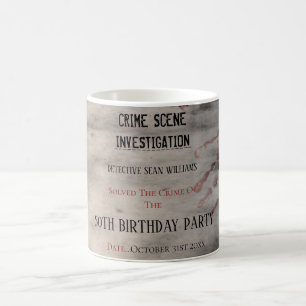 Mug Enquête sur la scène de crime Anniversaire