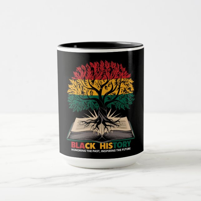 Mug Enraciné dans la connaissance : Arbre d'héritage d (Centre)