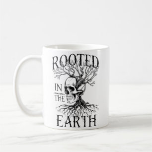 Mug Enraciné dans l'art gothique du crâne terrestre