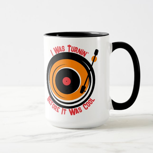 Mug Enregistrement vinvinvinyle retro de musique perso (Droite)