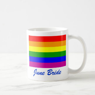 Mug Enregistrer la date/Mariage/Gay pride Rainbow