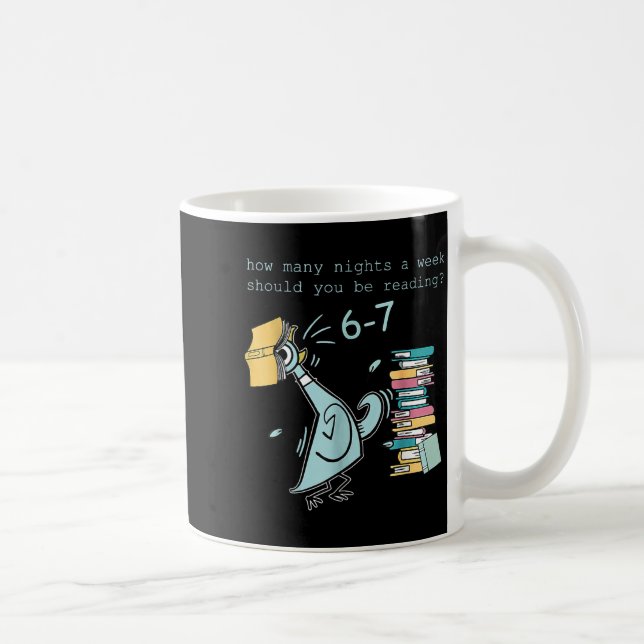 Mug Enseignant 6-7 Combien de nuits par semaine devrie (Droite)