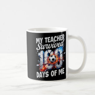 Mug Enseignant a survécu 100 jours de moi 100e jour d'