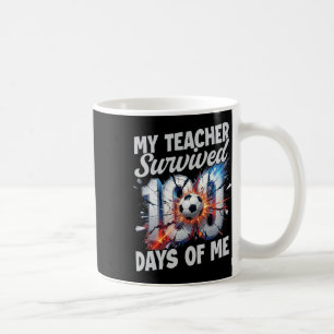 Mug Enseignant a survécu 100 jours de moi 100e jour d'