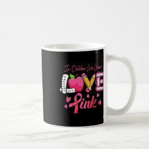 Mug Enseignant au ruban Sensibilisation au cancer du s