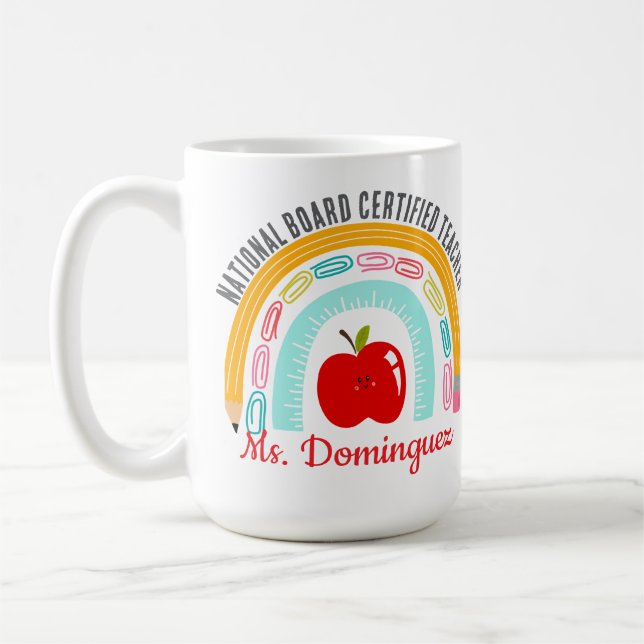Mug Enseignant certifié par la Commission nationale pe (Gauche)
