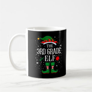 Mug Enseignant de 3e année ELF Joyeux Noël Noël Noël N