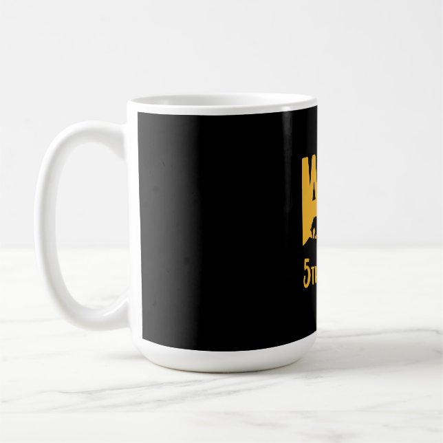 Mug Enseignant de 5e année Animaux sauvages Environ 5e (Gauche)