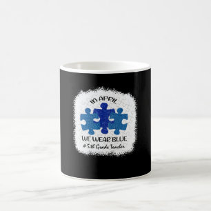 Mug Enseignant de 5e année Sensibilisation à l'autisme