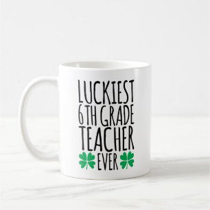 Mug Enseignant de 6e année le plus chanceux jamais