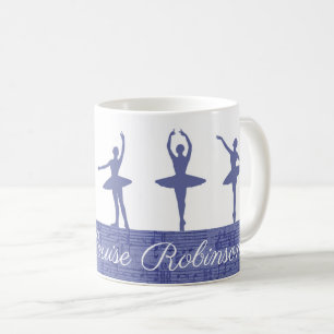 Mug Enseignant de ballet personnalisé de ballerina vi