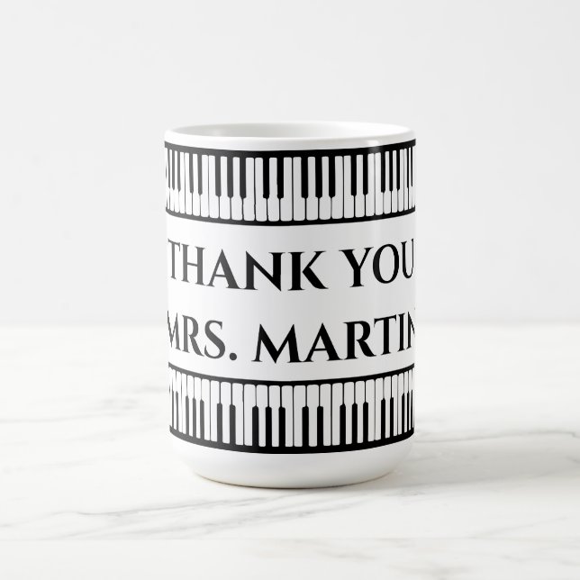 Mug Enseignant de la musique Merci (Centre)