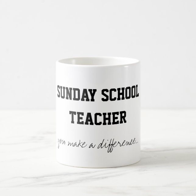 Mug Enseignant de l'école du dimanche (Centre)