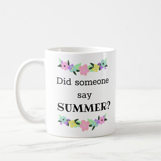 Mug Enseignant de l'été amusant (Gauche)