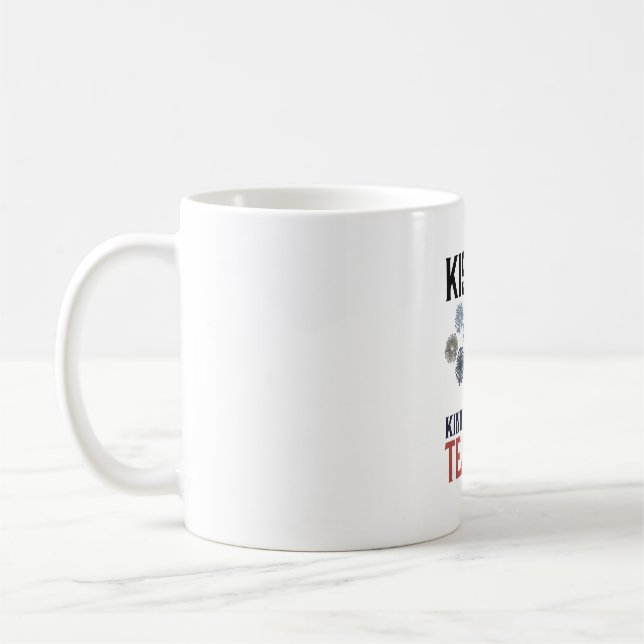 Mug Enseignant de maternelle Feux d'artifice Vintage C (Gauche)