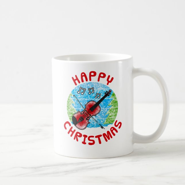 Mug Enseignant de musique violoniste de Noël (Droite)