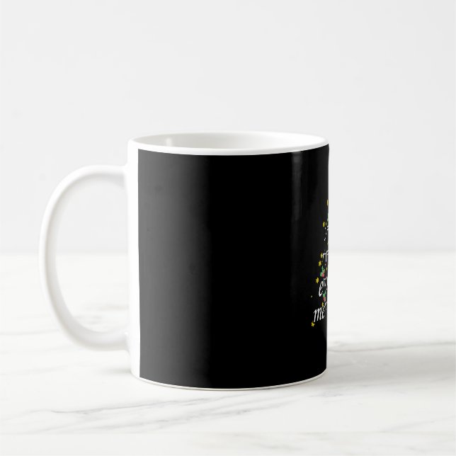 Mug Enseignant de Noël - Arbre de l'enseignant de math (Gauche)