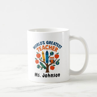 Mug Enseignant de poulet avec lunettes de vue Papier d