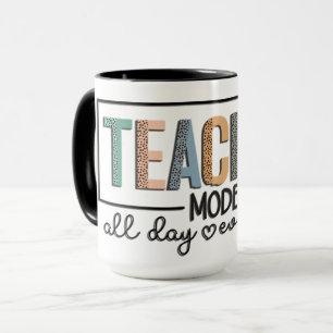Mug Enseignant de style rétro