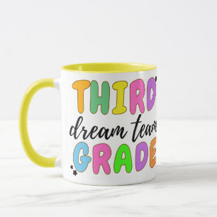 Mug Enseignant De Troisième Année, Retour À L'École, É