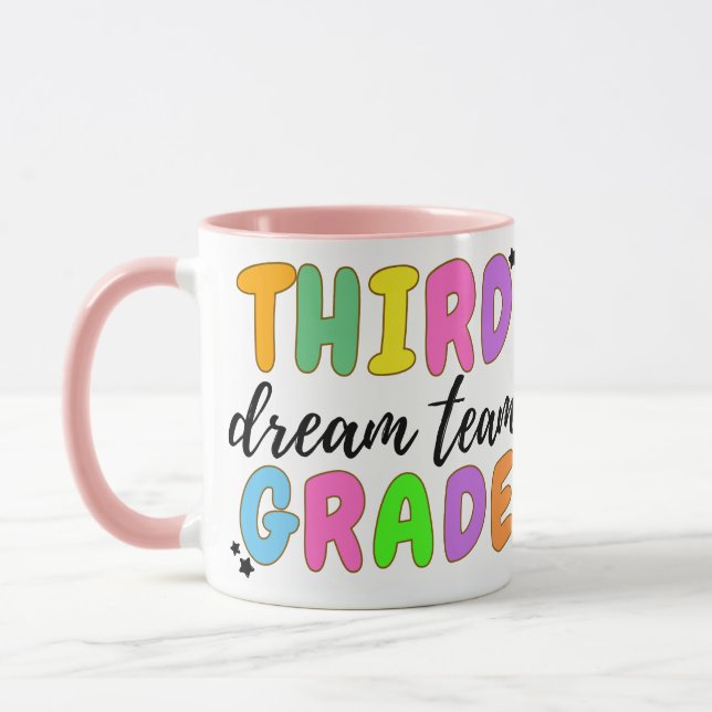 Mug Enseignant De Troisième Année, Retour À L'École, É (Gauche)