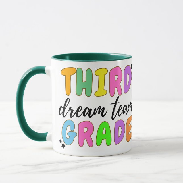 Mug Enseignant De Troisième Année, Retour À L'École, É (Gauche)